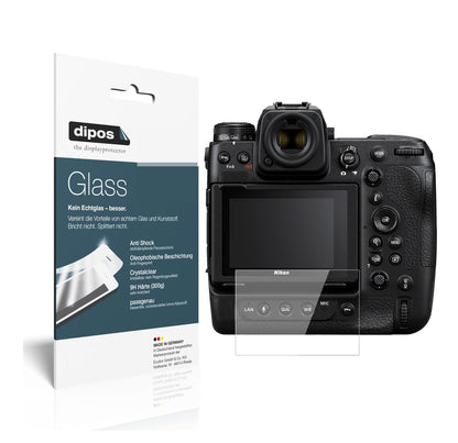 Klare Displayschutzfolie von dipos passend für Nikon Z9, 9H kratzfest und blasenfrei montiert