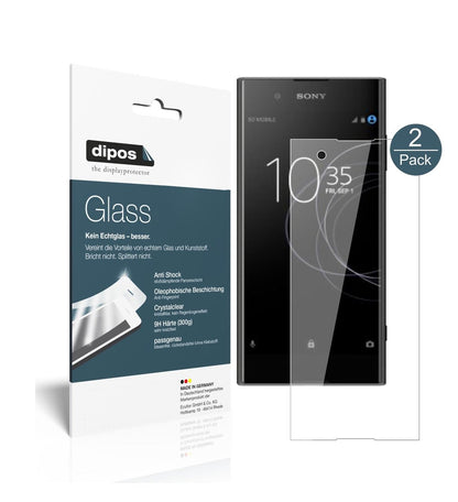 Klare Displayschutzfolie von dipos passend für Sony Xperia XA1 Plus, 9H kratzfest und blasenfrei montiert