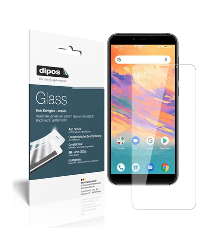 Klare Displayschutzfolie von dipos passend für Umidigi A3S, 9H kratzfest und blasenfrei montiert