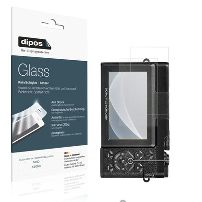 Matte Displayschutzfolie von dipos passend für NBD K100C, 9H kratzfest und blasenfrei montiert