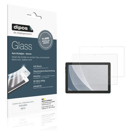 Matte Displayschutzfolie von dipos passend für NIDUBIO KB10, 9H kratzfest und blasenfrei montiert