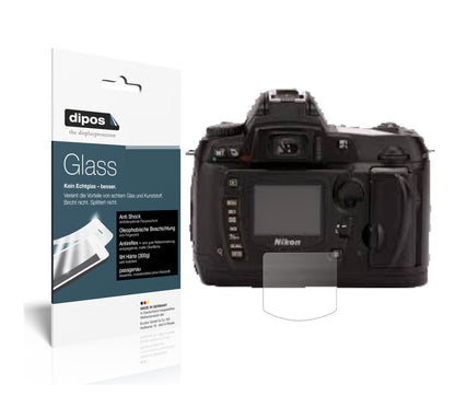 Matte Displayschutzfolie von dipos passend für Nikon D70s, 9H kratzfest und blasenfrei montiert