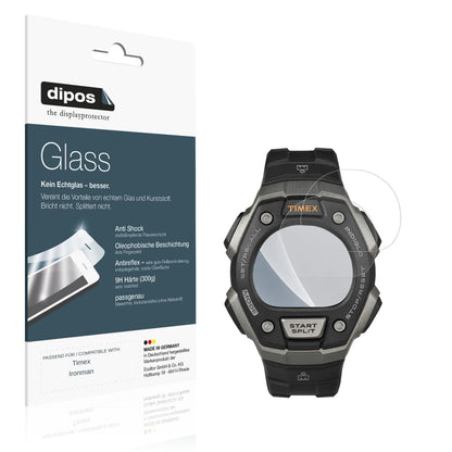 Matte Displayschutzfolie von dipos passend für Timex Ironman, 9H kratzfest und blasenfrei montiert