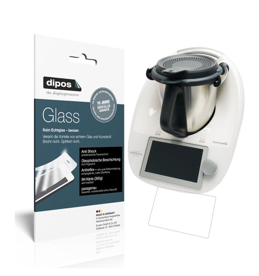 Matte Displayschutzfolie von dipos passend für Vorwerk Thermomix TM6, 9H kratzfest und blasenfrei montiert