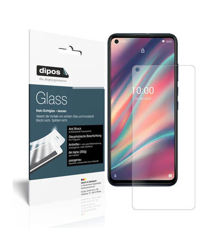 Matte Displayschutzfolie von dipos passend für Wiko View5, 9H kratzfest und blasenfrei montiert