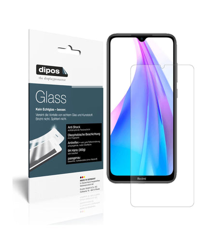 Matte Displayschutzfolie von dipos passend für Xiaomi Redmi Note 8T, 9H kratzfest und blasenfrei montiert