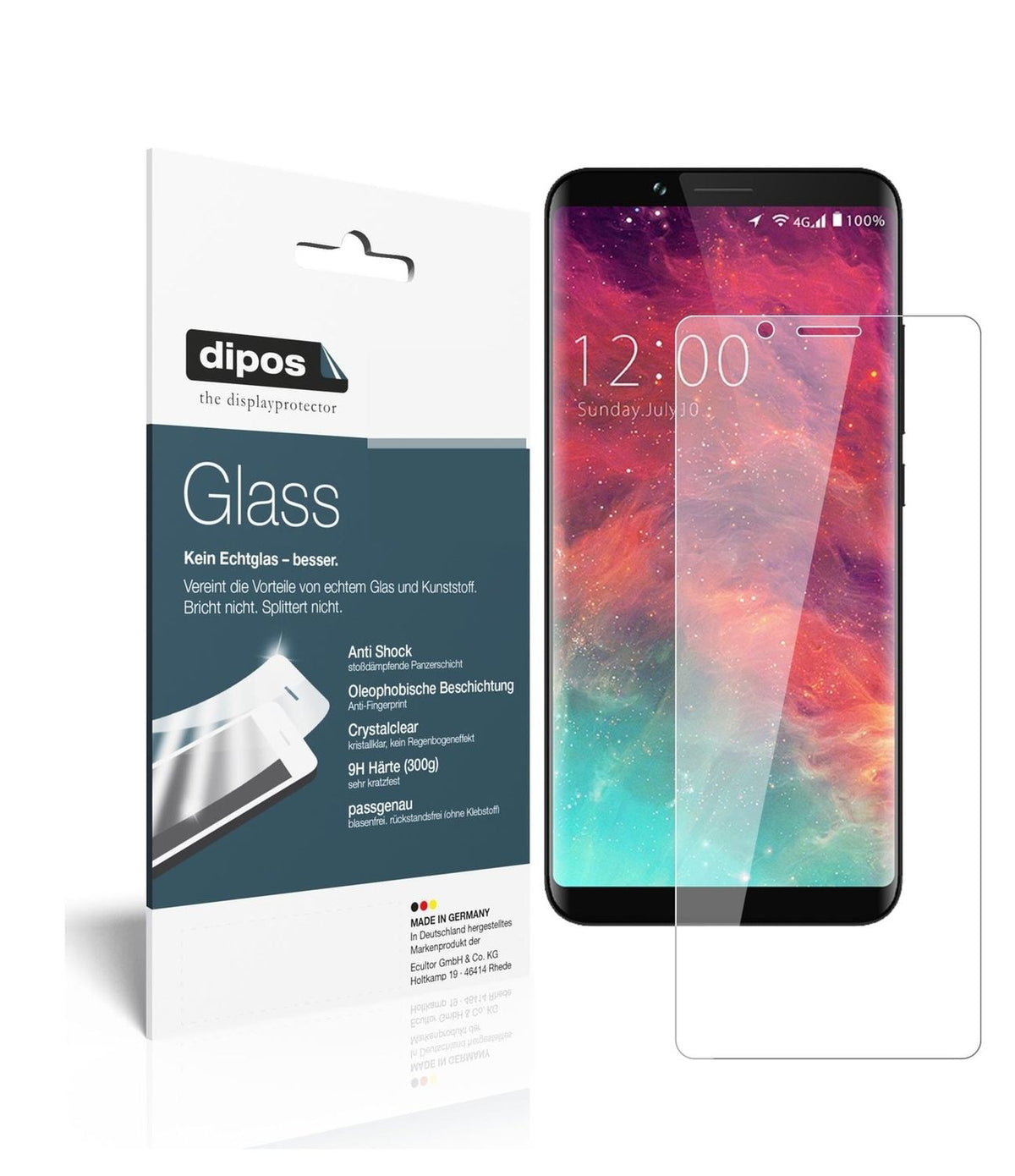 1x 9H Schutzfolie für Umidigi S2 Lite Panzerfolie