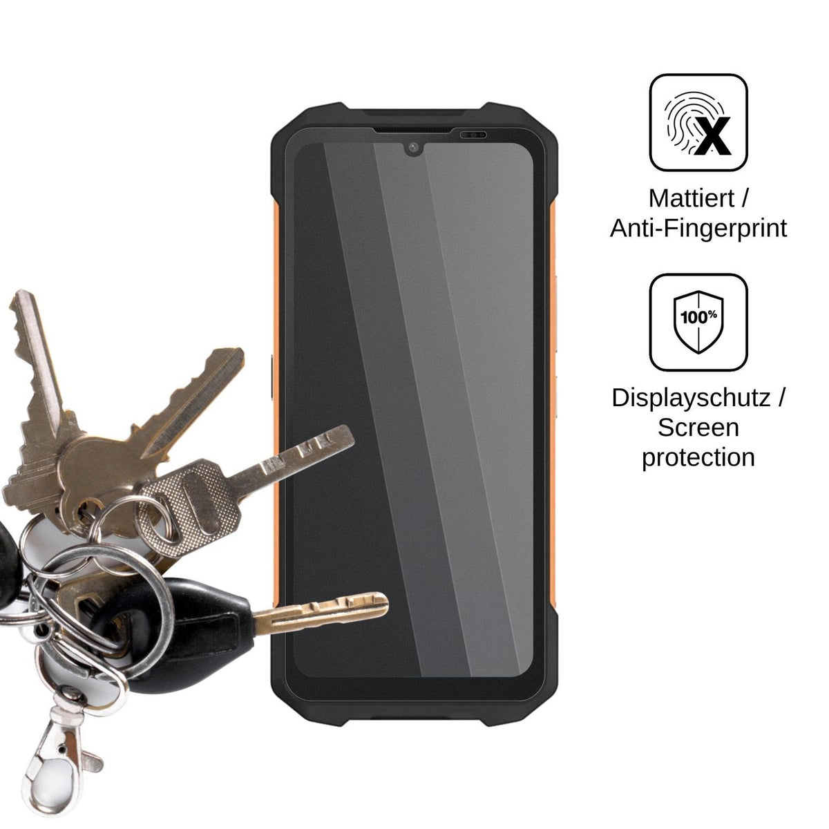Blickschutzfolie für Philips S8320 matt Schutzfolie Privacy