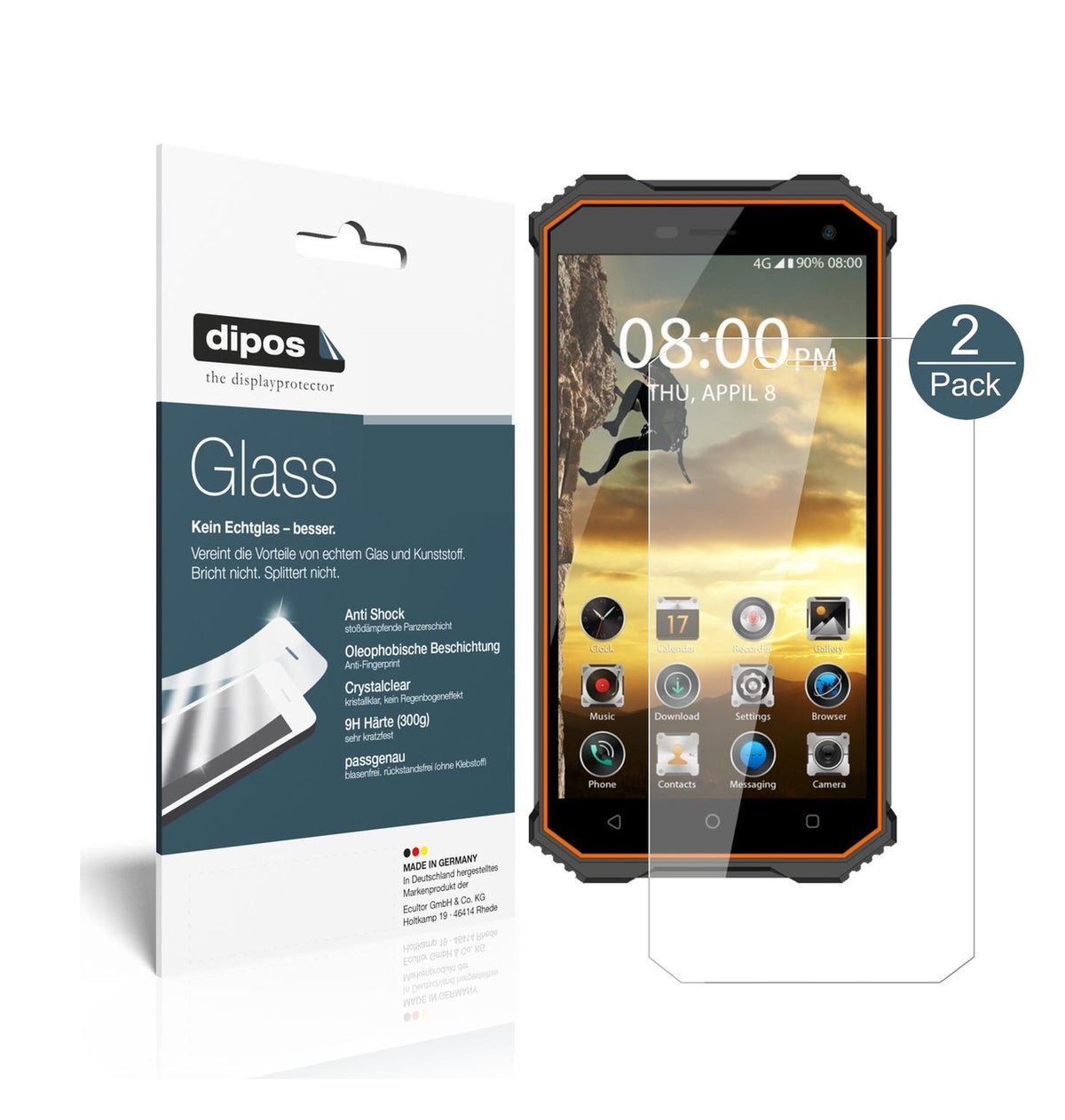 Perfekte Passform und ultimative Qualität: Unser 9H Panzerglas bietet Schutz für Phonemax-Rockey 2