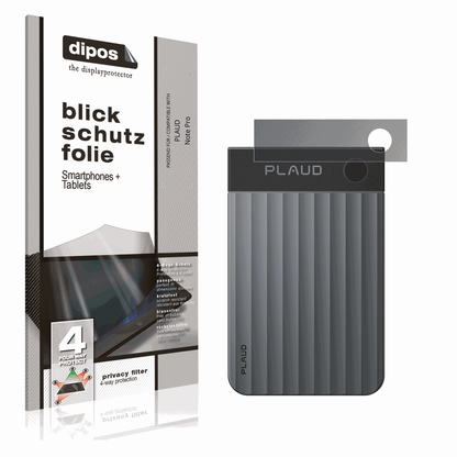 Blickschutzfolie von dipos passend für PLAUD Note Pro, präziser Zuschnitt und blasenfrei montiert