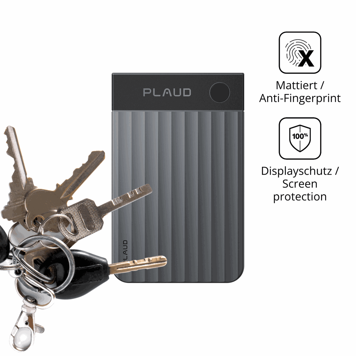 dipos Displayschutz für PLAUD Note Pro, mattierte Oberfläche, Blickschutzfilter und perfekter Passform
