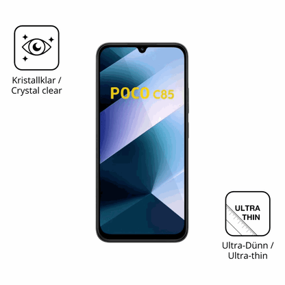 4x Schutzfolie klar für Poco C85 Display-Schutzfolie