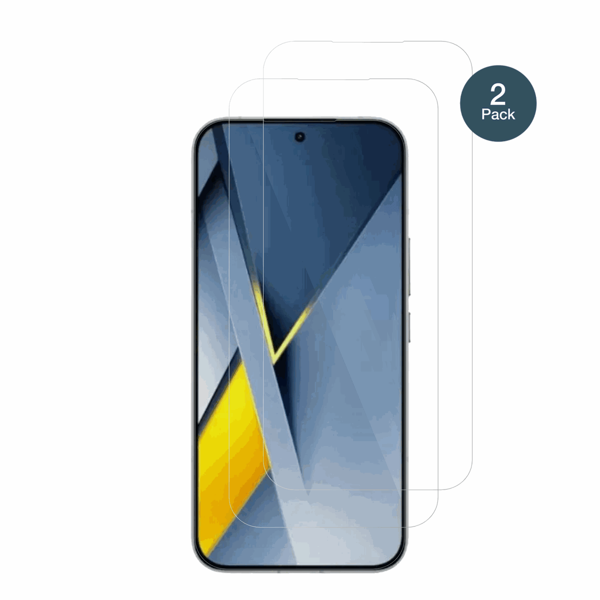 PocoF8 Pro mit aufgebrachter dipos Flex Schutzfolie, glasklare Darstellung ohne Einschränkungen