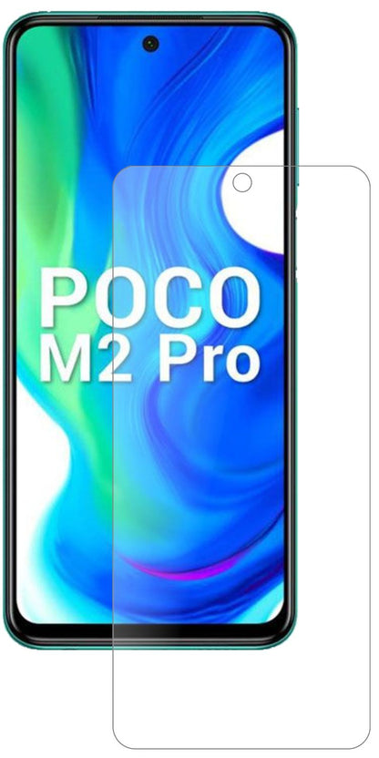 XiaomiPoco M2 Pro mit aufgebrachter dipos Panzerfolie, die lästige Fingerabdrücke minimiert