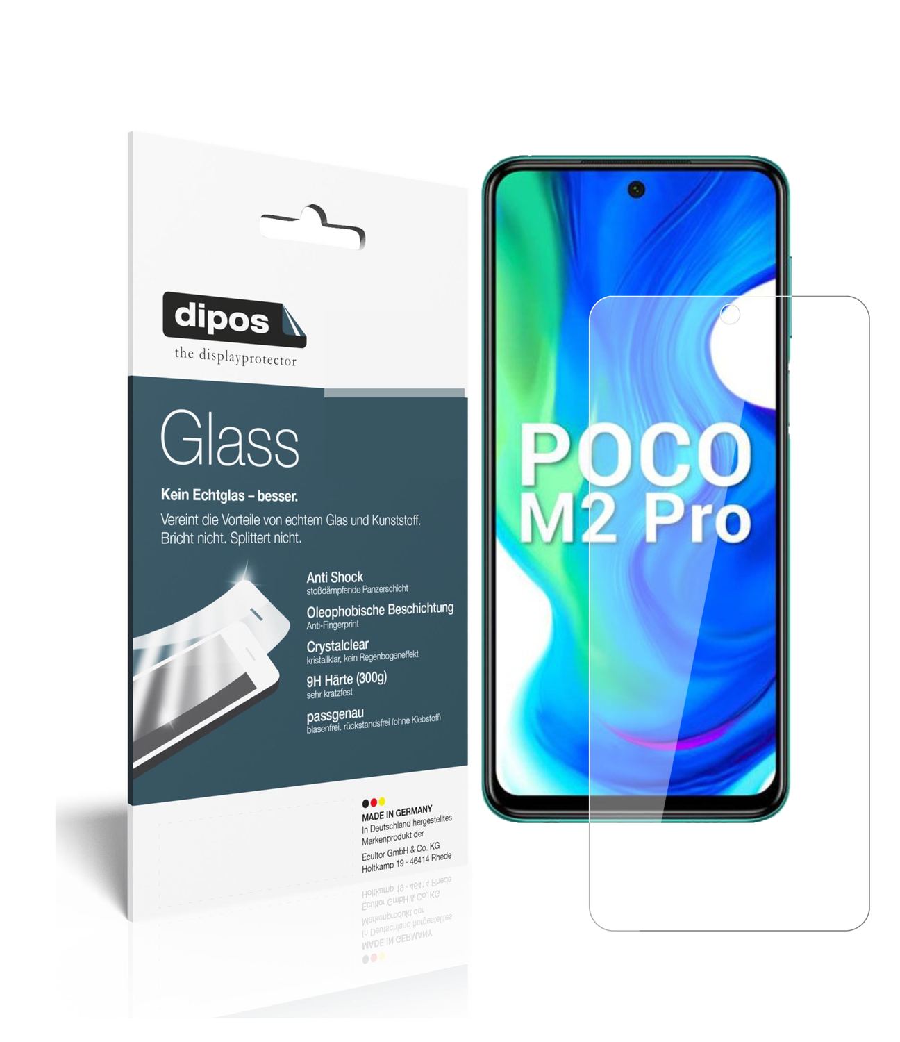 Perfekte Passform und ultimative Qualität: Unser 9H Panzerglas bietet Schutz für Poco-M2 Pro