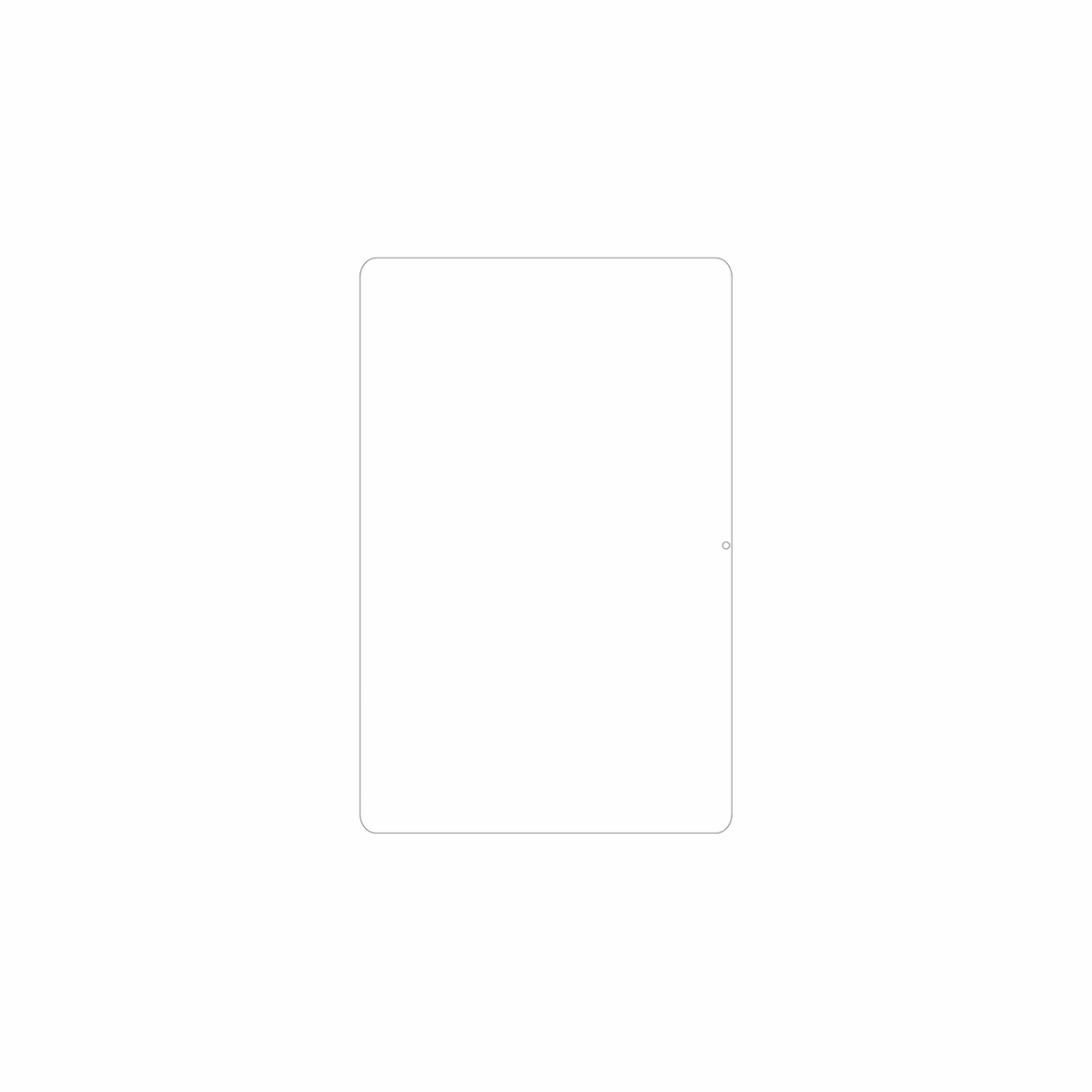 dipos Displayschutz für Poco Pad M1, mattierte Oberfläche, geringe Dicke und perfekte Passform