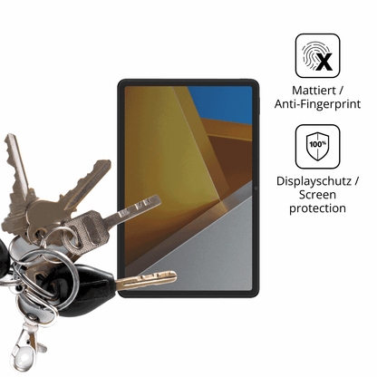 dipos Displayschutz für Poco Pad X1, mattierte Oberfläche, Blickschutzfilter und perfekter Passform