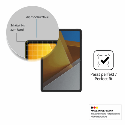 Schutz gegen Kratzer auf dem Poco Pad X1 Glas durch Schlüssel oder Ähnliches