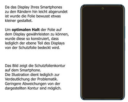 1x Schutzfolie matt für Poco X3 Pro Display-Schutzfolie