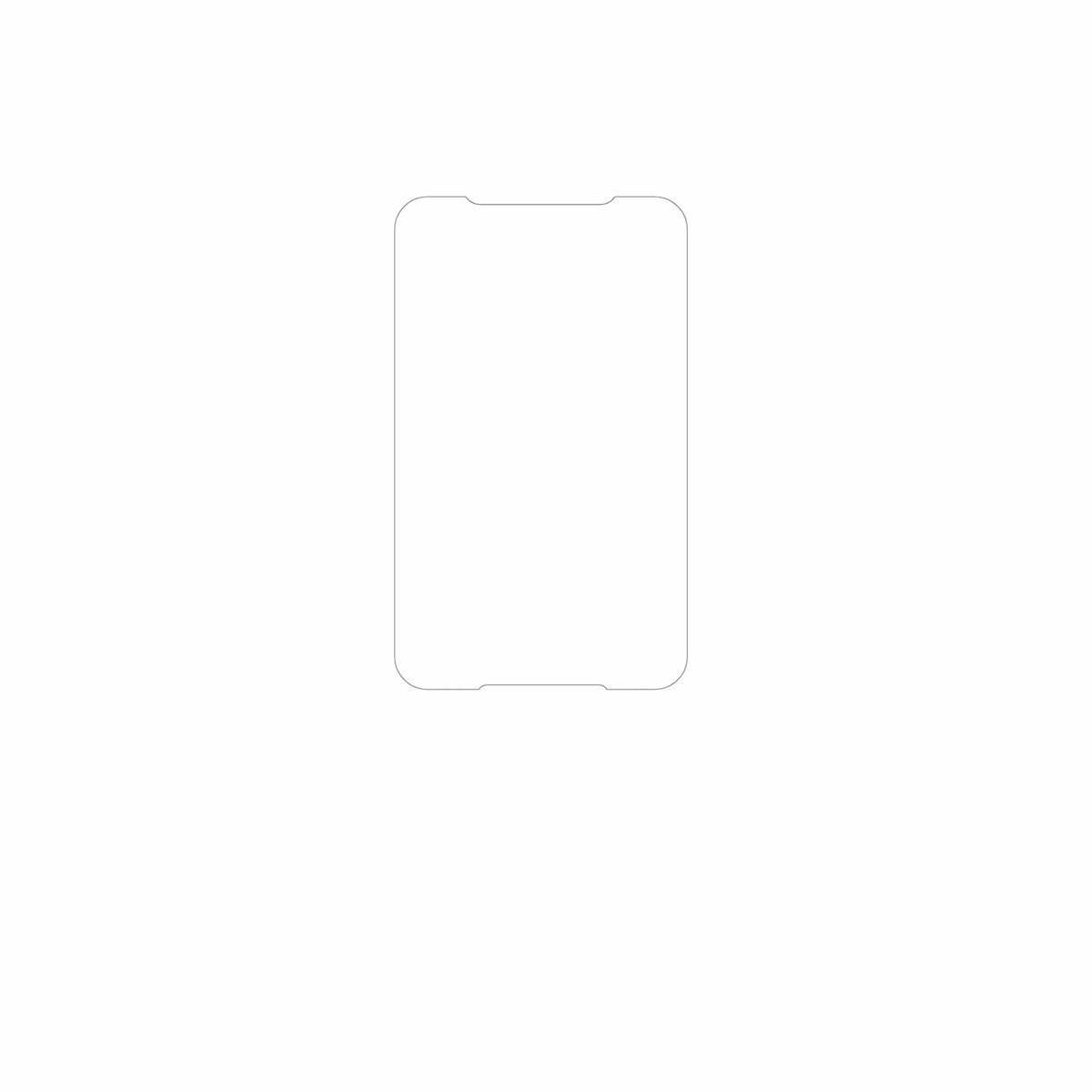 dipos Displayschutz für pointmobile pm68, mattierte Oberfläche, geringe Dicke und perfekte Passform
