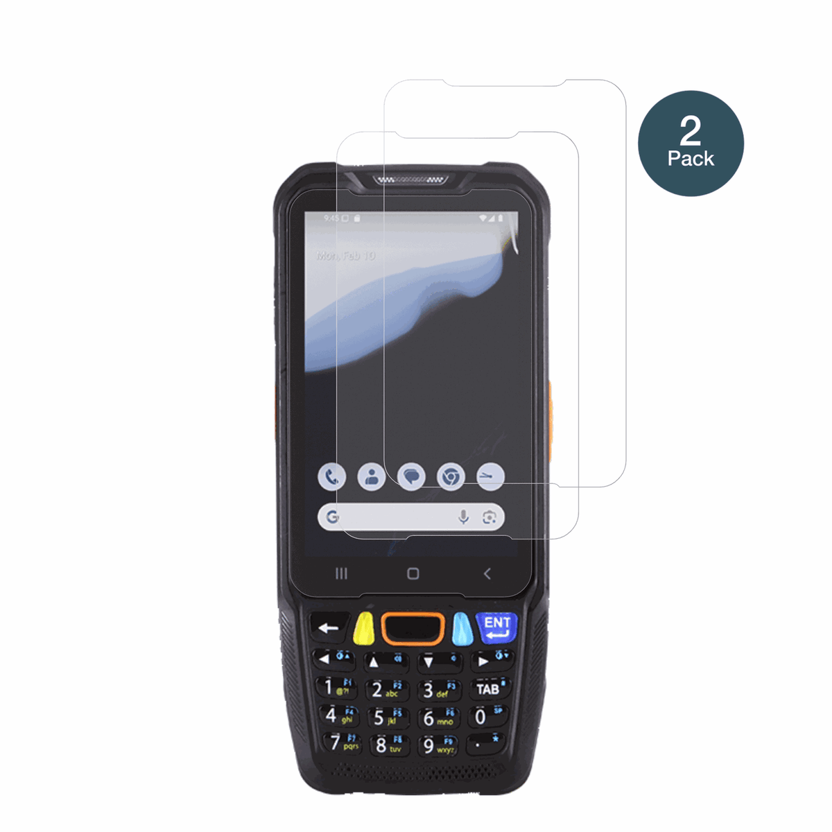 pointmobile pm68 mit aufgebrachter dipos Panzerfolie, die lästige Fingerabdrücke minimiert