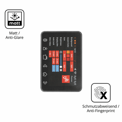 2x Schutzfolie matt für PowerBox Systems Core Display-Schutzfolie