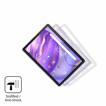 Schutz gegen Kratzer auf dem pritomm10 tab 10 plus Glas durch Schlüssel, Stöße gegen die Tischkante oder Stürze