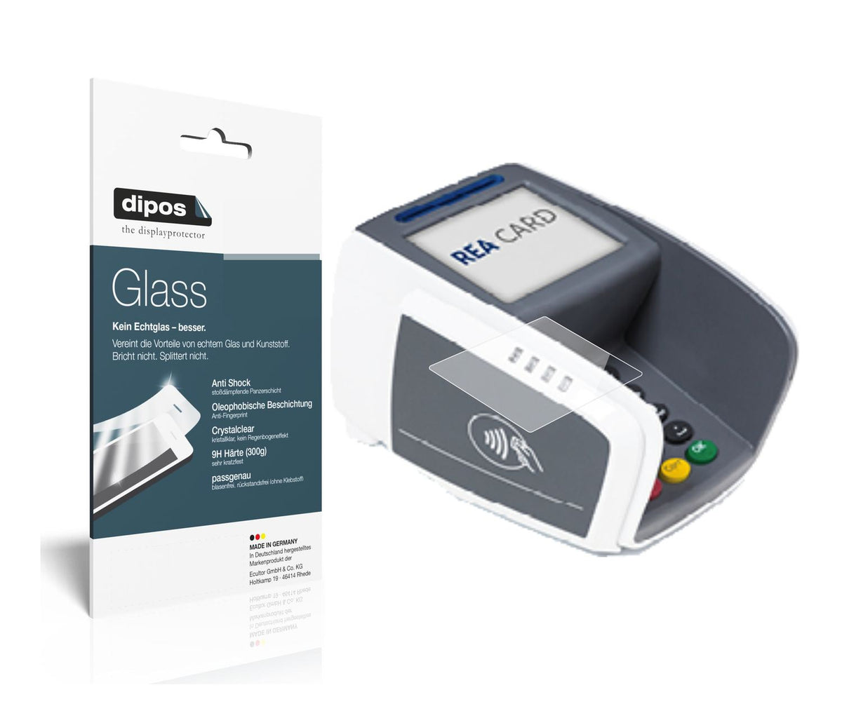 Perfekte Passform und ultimative Qualität: Unser 9H Panzerglas bietet Schutz für REA CARD-T7 pro touch