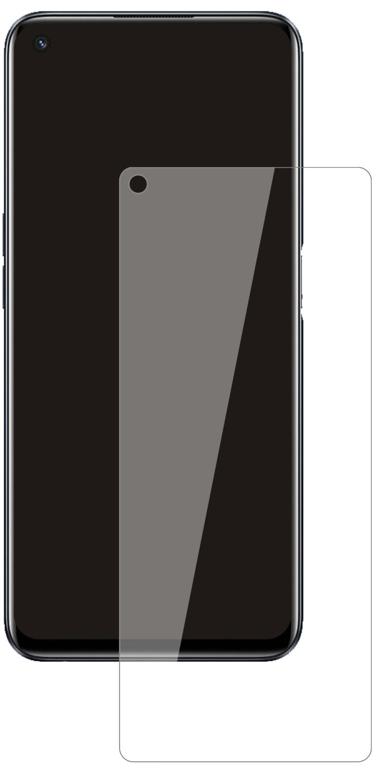Realme9i mit aufgebrachter dipos Flex Schutzfolie, glasklare Darstellung ohne Einschränkungen