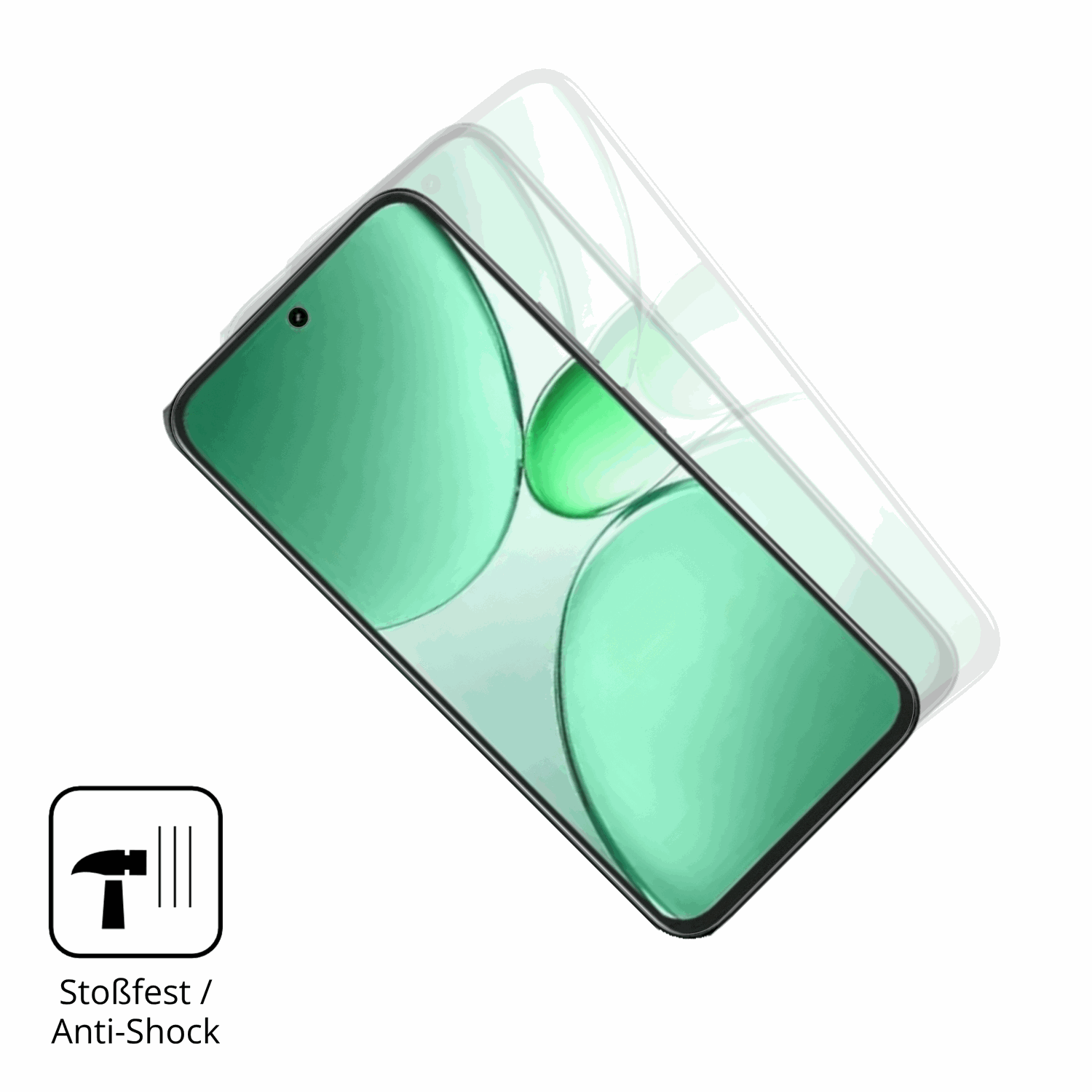 Schutz gegen Kratzer auf dem realmec85 pro Glas durch Schlüssel, Stöße gegen die Tischkante oder Stürze