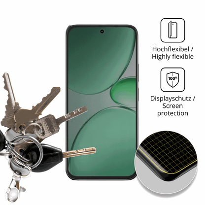 dipos Displayschutz für realmec85 pro, mit Blickschutzfilter und perfekter Passform auch für die Rundungen