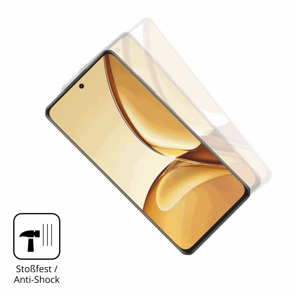 Schutz gegen Kratzer auf dem Realme Narzo 90 5G Glas durch Schlüssel, Stöße gegen die Tischkante oder Stürze