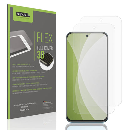 Matte Displayschutzfolie von dipos passend für Realme Narzo 90X, 100% Displayabdeckung und blasenfreie Montage
