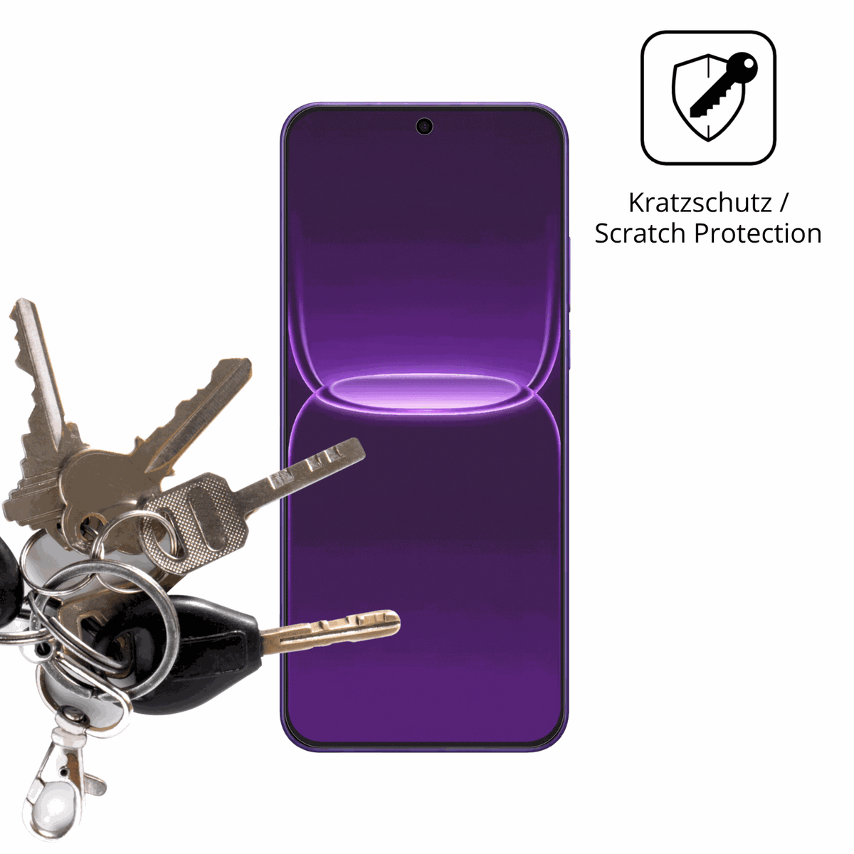Schutz gegen Kratzer auf dem Realme Neo8 Glas durch Schlüssel oder Ähnliches