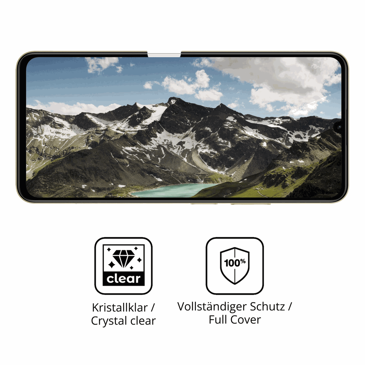 Dünne und klare Folie passend zugeschnitten für Realme Note 70