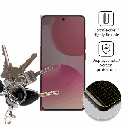 dipos Displayschutz für realme P4, mit Blickschutzfilter und perfekter Passform auch für die Rundungen