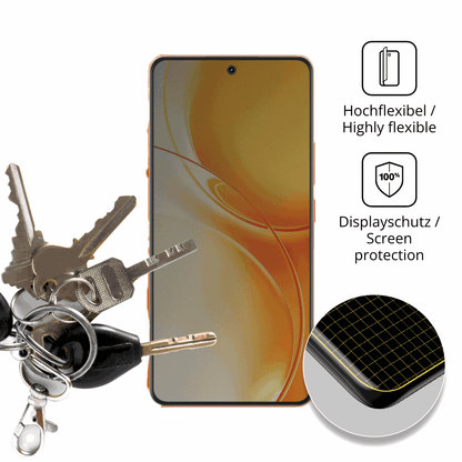 dipos Displayschutz für Realme P4 Power, mit Blickschutzfilter und perfekter Passform auch für die Rundungen