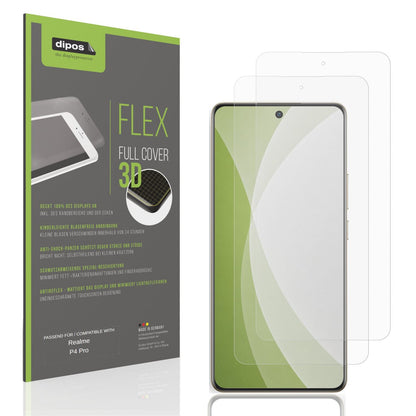 Matte Displayschutzfolie von dipos passend für Realme P4 Pro, 100% Displayabdeckung und blasenfreie Montage