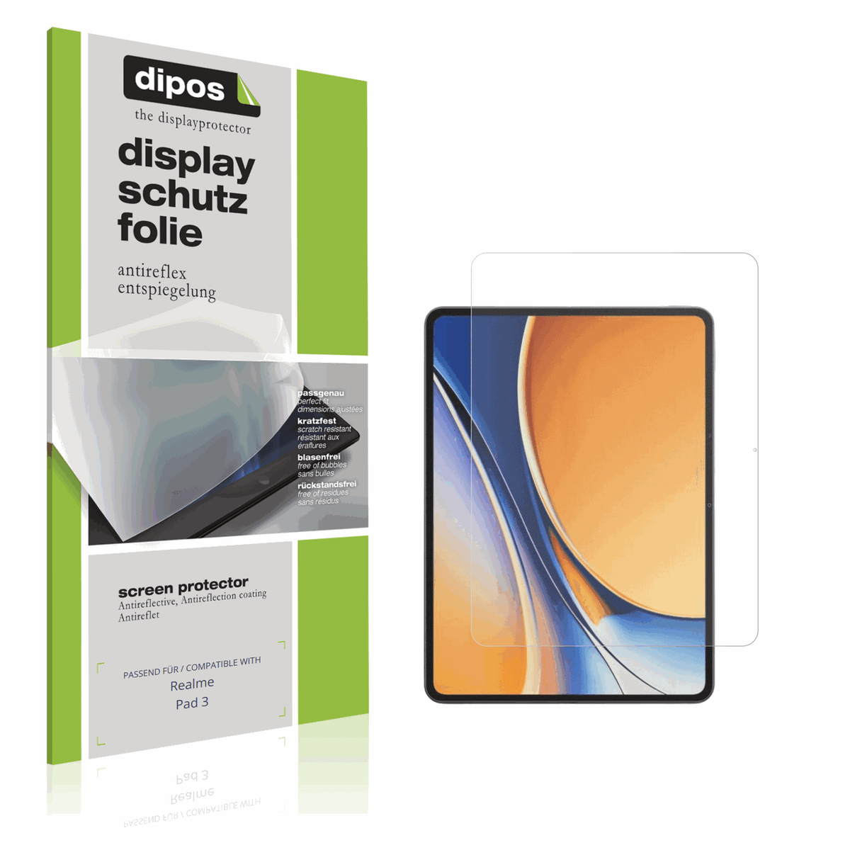 2x Schutzfolie matt für Realme Pad 3 Display-Schutzfolie
