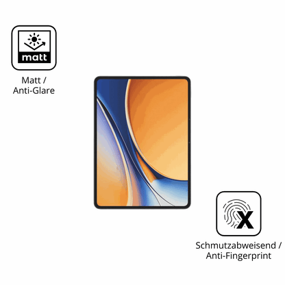 2x 9H Schutzfolie matt für Realme Pad 3 Panzerfolie