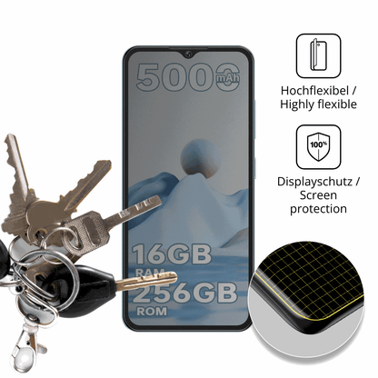dipos Displayschutz für Redmagic 11 Pro, mit Blickschutzfilter und perfekter Passform auch für die Rundungen
