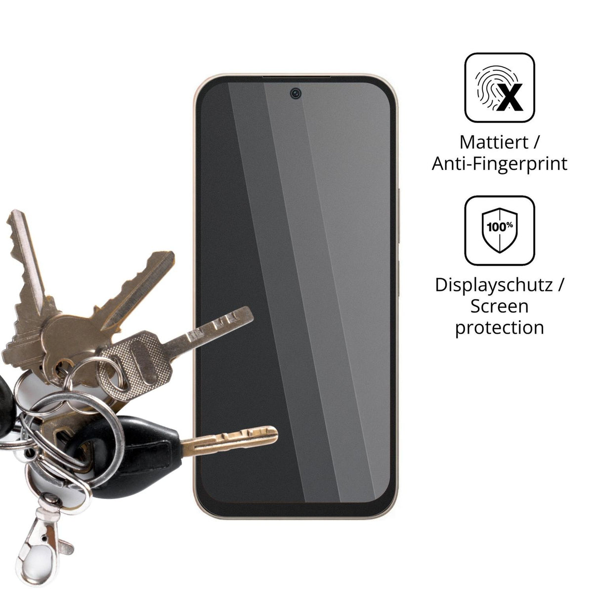 dipos Displayschutz für Redmi 17 5G, mattierte Oberfläche, Blickschutzfilter und perfekter Passform