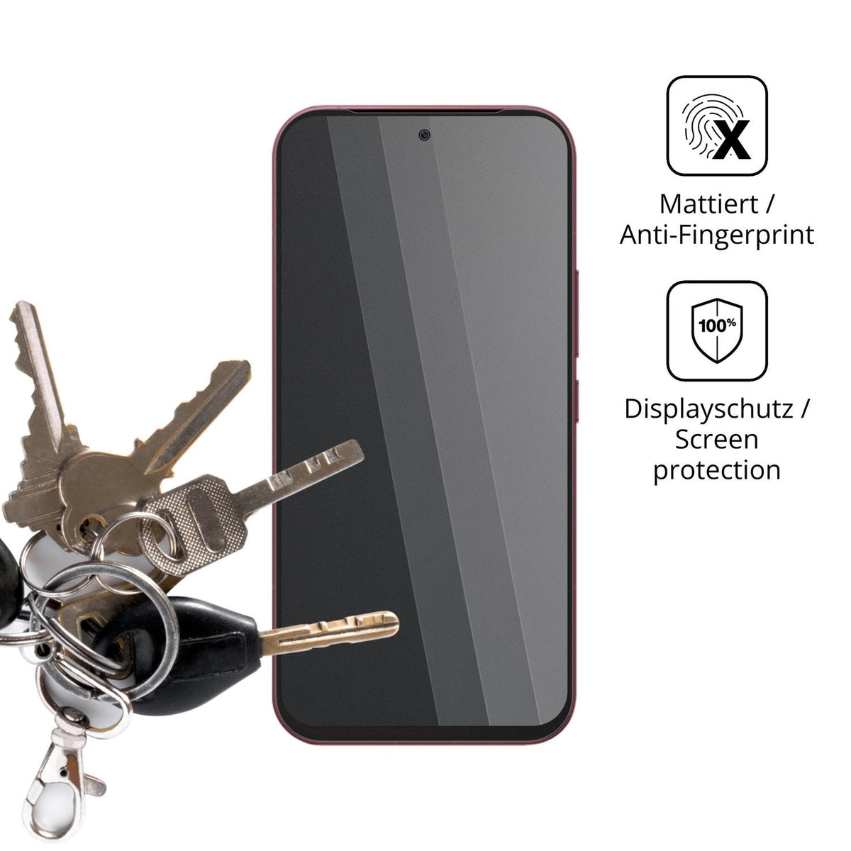 dipos Displayschutz für Redmi K100 Pro Max, mattierte Oberfläche, Blickschutzfilter und perfekter Passform