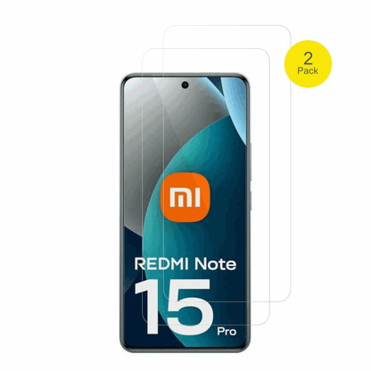 RedmiNote 15 Pro 4G mit aufgebrachter dipos Displayschutzfolie, glasklare Darstellung ohne Einschränkungen
