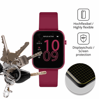 dipos Displayschutz für Reflex Active Berry Amoled 1.85 Zoll, transparente Oberfläche, geringe Dicke und perfekte Passform