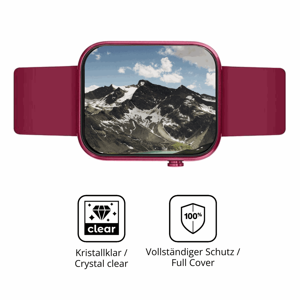 Dünne und klare Folie passend zugeschnitten für Reflex Active Berry Amoled 1.85 Zoll