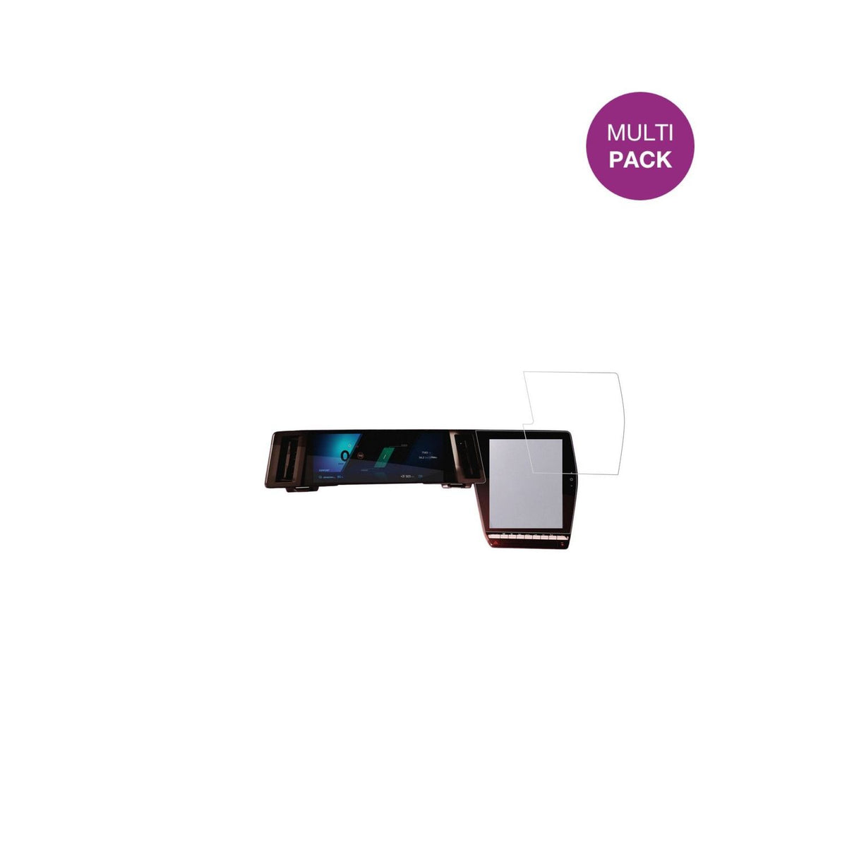 2x Schutzfolie klar für Renault Austral openR Link 12 Display-Schutzfolie