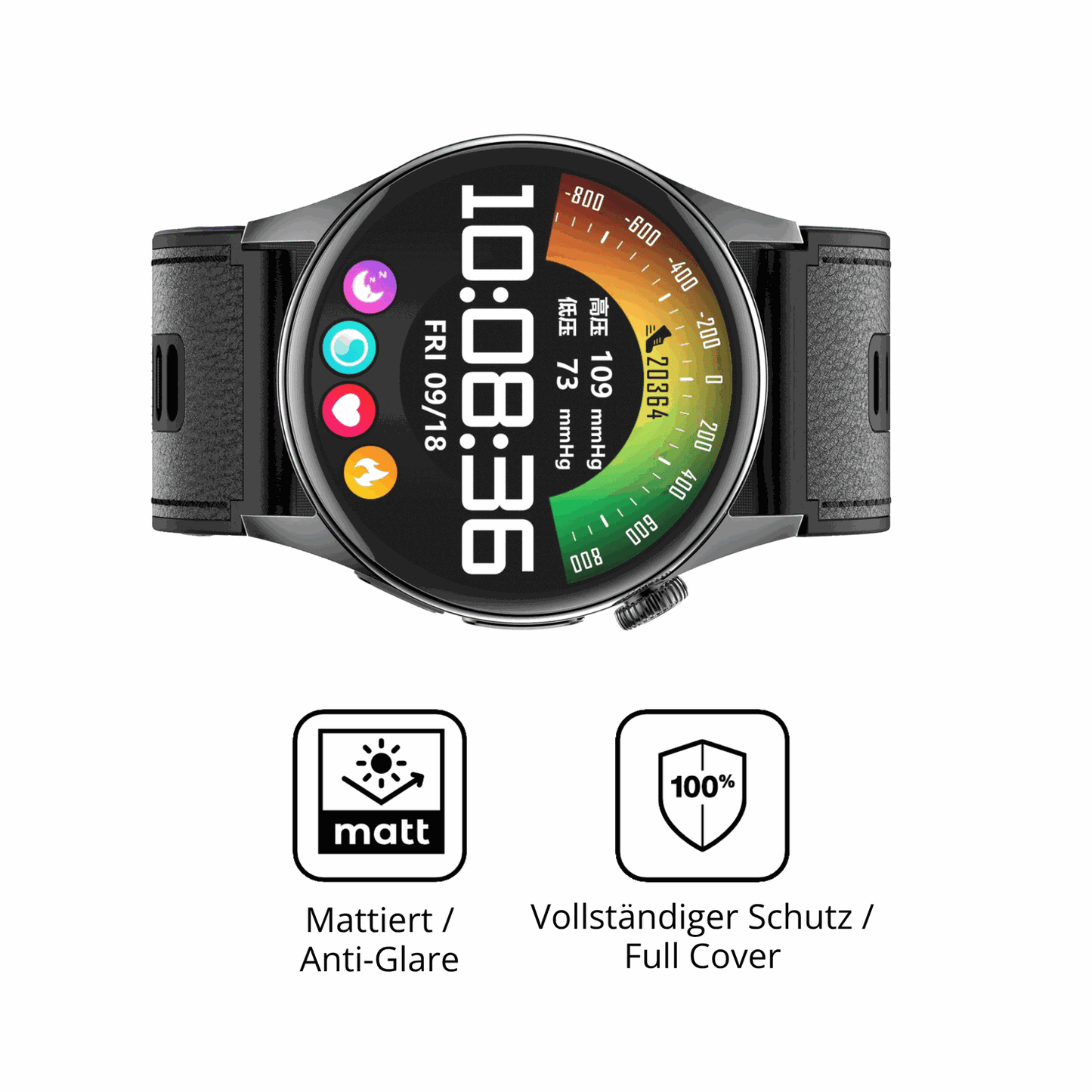 Flexible TPU-Folie passend zugeschnitten für Rogbid Rowatch D3, vollständige Abdeckung