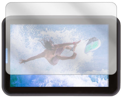 Rollei560 Touch mit aufgebrachter dipos Displayschutzfolie, glasklare Darstellung ohne Einschränkungen