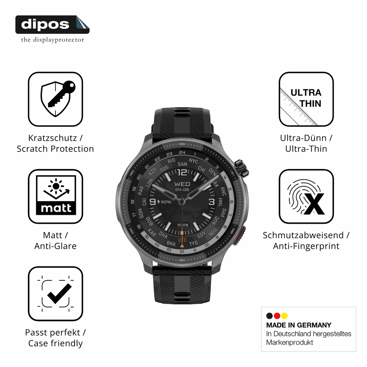 Displayschutz hergestellt in Deutschland, h�chste Qualit�t made in Germany